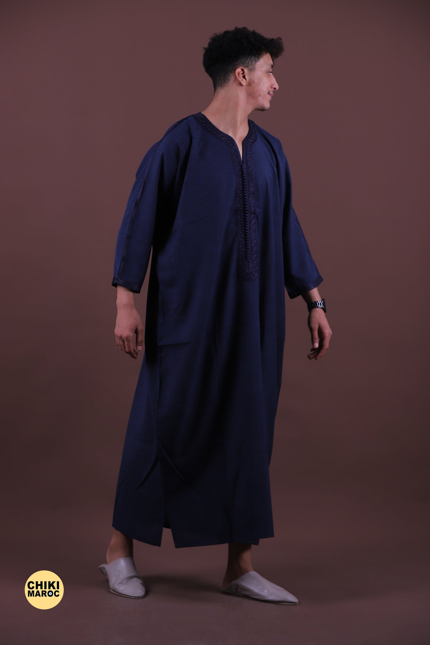 Dark blue Moroccan Muslim Thobes | Classic & Modern Styles