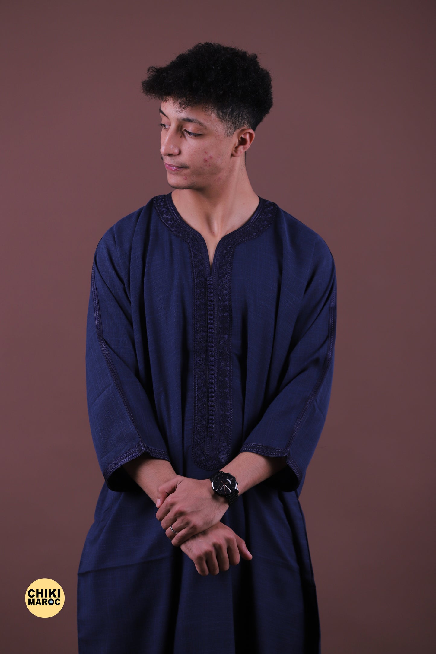 Dark blue Moroccan Muslim Thobes | Classic & Modern Styles