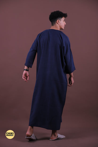 Dark blue Moroccan Muslim Thobes | Classic & Modern Styles