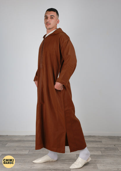 Elegant Hooded Thick Moroccan Djellaba I Special Moroccan Thobe for men