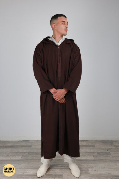 Elegant Hooded Thick Moroccan Djellaba I Special Moroccan Thobe for men