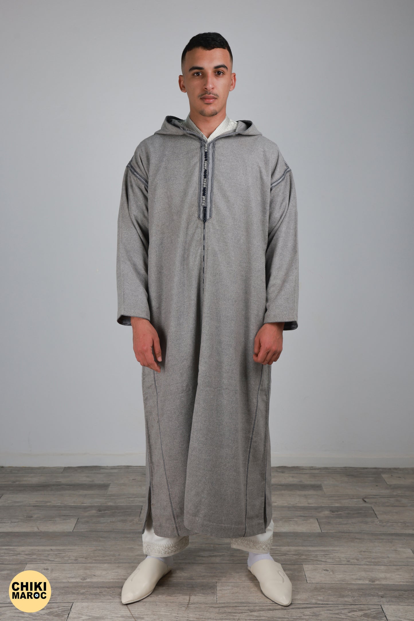 Elegant Hooded wool Moroccan Djellaba I Special Moroccan Thobe for men