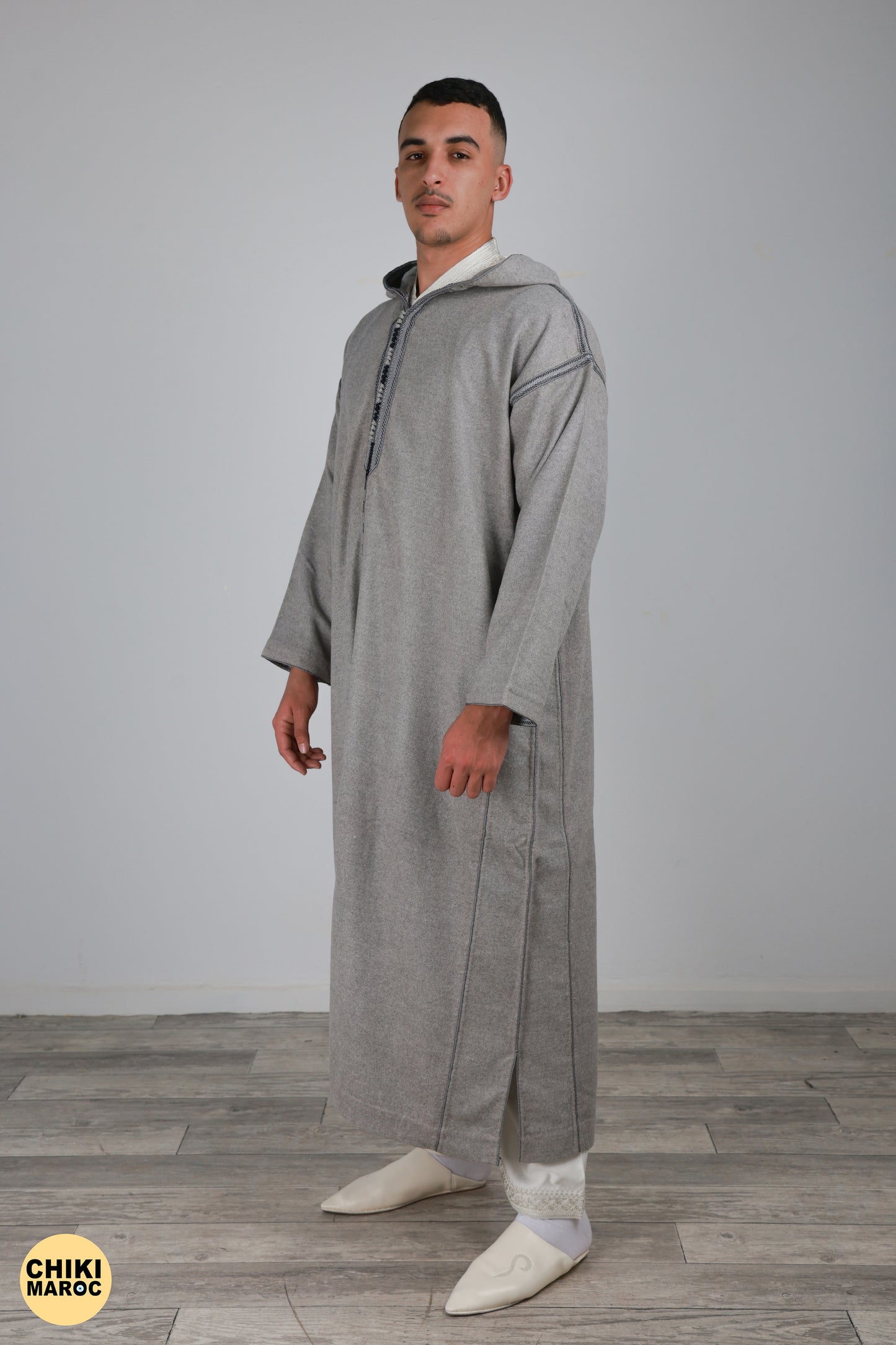 Elegant Hooded wool Moroccan Djellaba I Special Moroccan Thobe for men