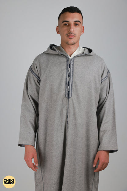 Elegant Hooded wool Moroccan Djellaba I Special Moroccan Thobe for men