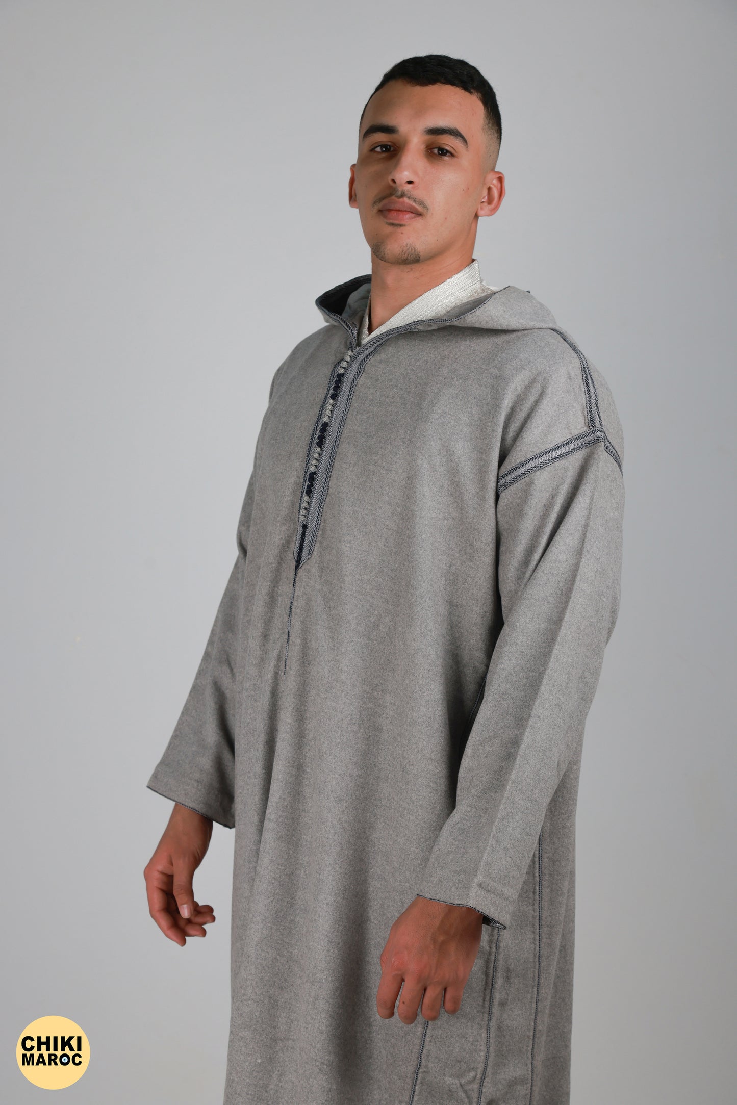 Elegant Hooded wool Moroccan Djellaba I Special Moroccan Thobe for men