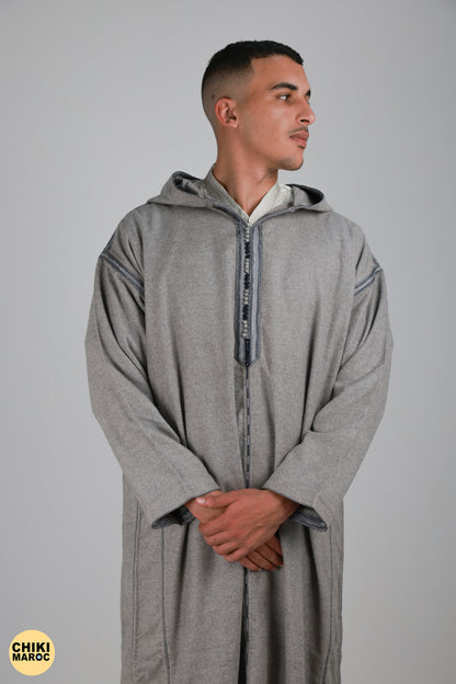 Elegant Hooded wool Moroccan Djellaba I Special Moroccan Thobe for men