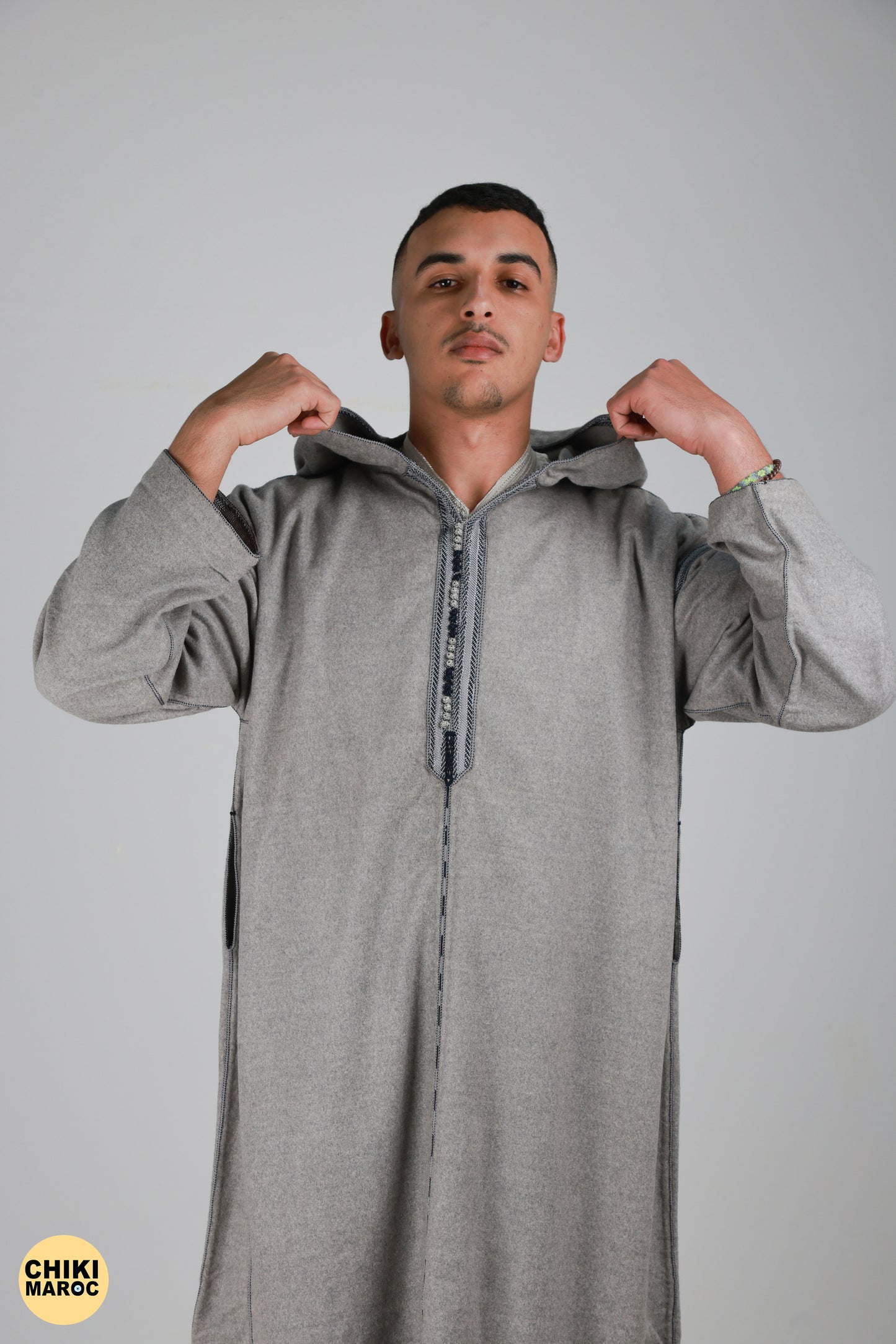 Elegant Hooded wool Moroccan Djellaba I Special Moroccan Thobe for men