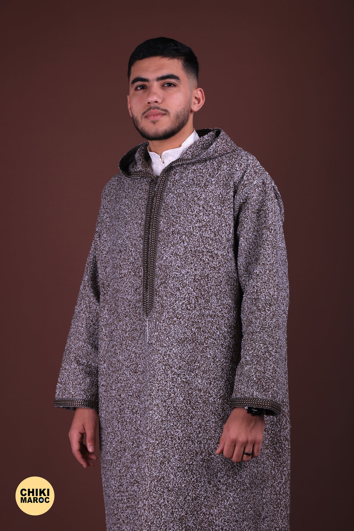 Elegant Hooded wool Moroccan Djellaba I Special Elegant Djellaba