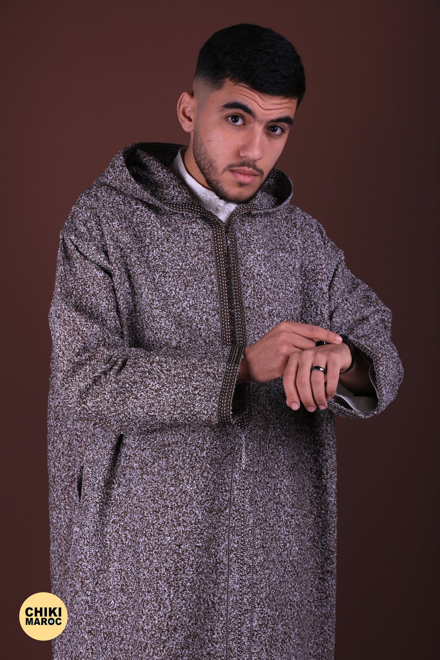 Elegant Hooded wool Moroccan Djellaba I Special Elegant Djellaba