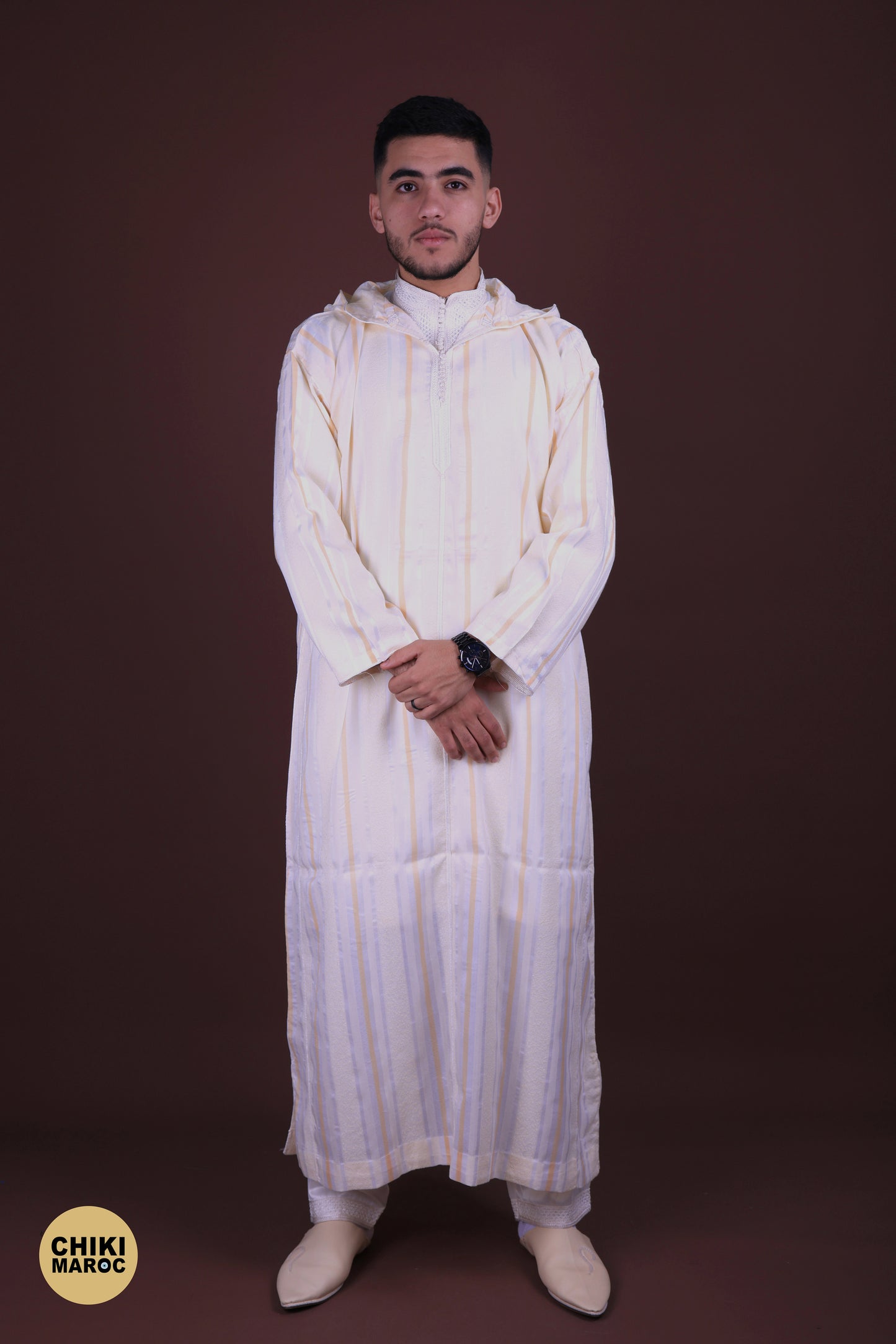 Stripped Elegant Hooded Moroccan Djellaba men I Special Elegant Djellaba (Copy)