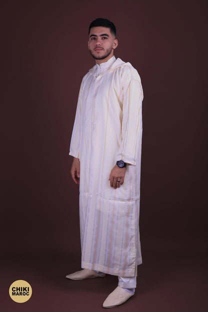 Stripped Elegant Hooded Moroccan Djellaba men I Special Elegant Djellaba (Copy)