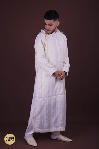 Stripped Elegant Hooded Moroccan Djellaba men I Special Elegant Djellaba (Copy)