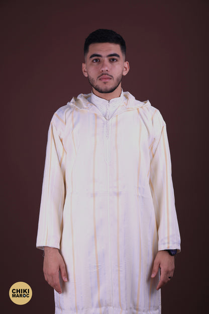 Stripped Elegant Hooded Moroccan Djellaba men I Special Elegant Djellaba (Copy)