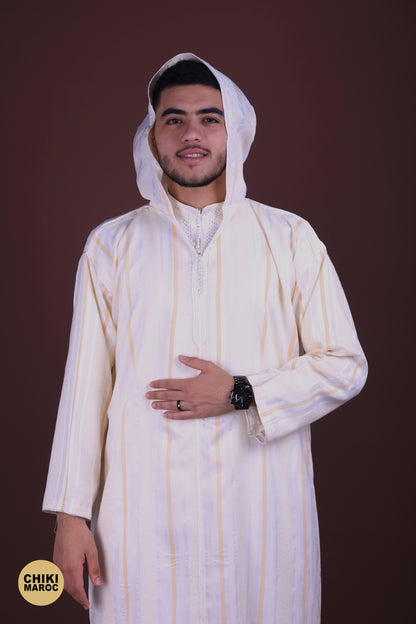 Stripped Elegant Hooded Moroccan Djellaba men I Special Elegant Djellaba (Copy)