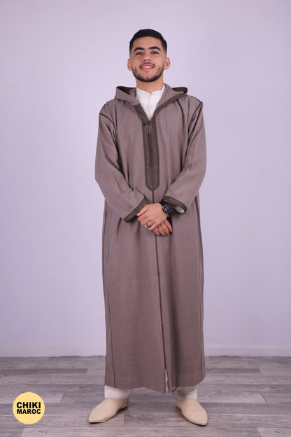 Elegant Hooded Moroccan Djellaba For Prayers