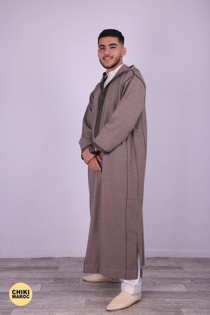 Elegant Hooded Moroccan Djellaba For Prayers