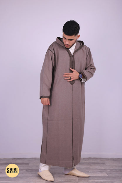 Elegant Hooded Moroccan Djellaba For Prayers