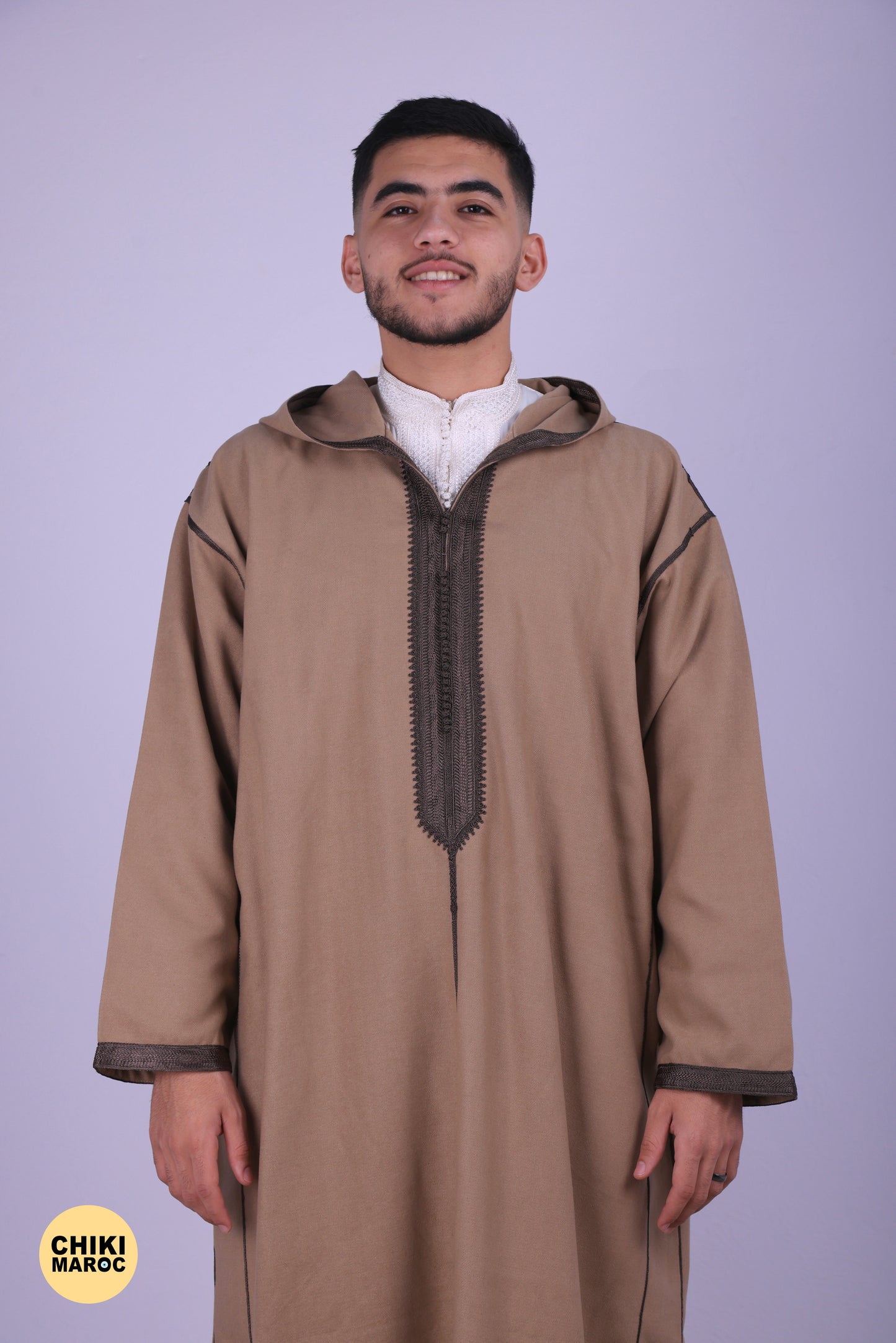 Elegant Hooded Moroccan Djellaba For Prayers