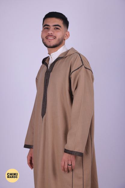 Elegant Hooded Moroccan Djellaba For Prayers