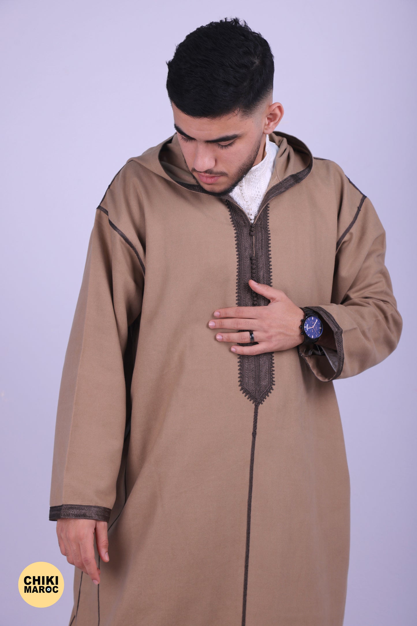 Elegant Hooded Moroccan Djellaba For Prayers