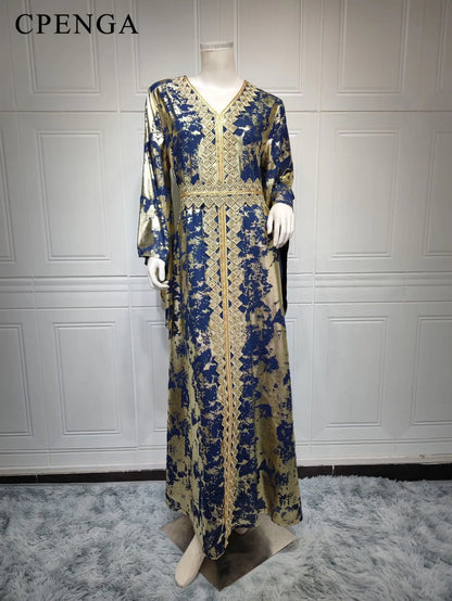 Embroidered Gown for Special Occasions, Muslim Arabic Women Wedding Dress & Takchita