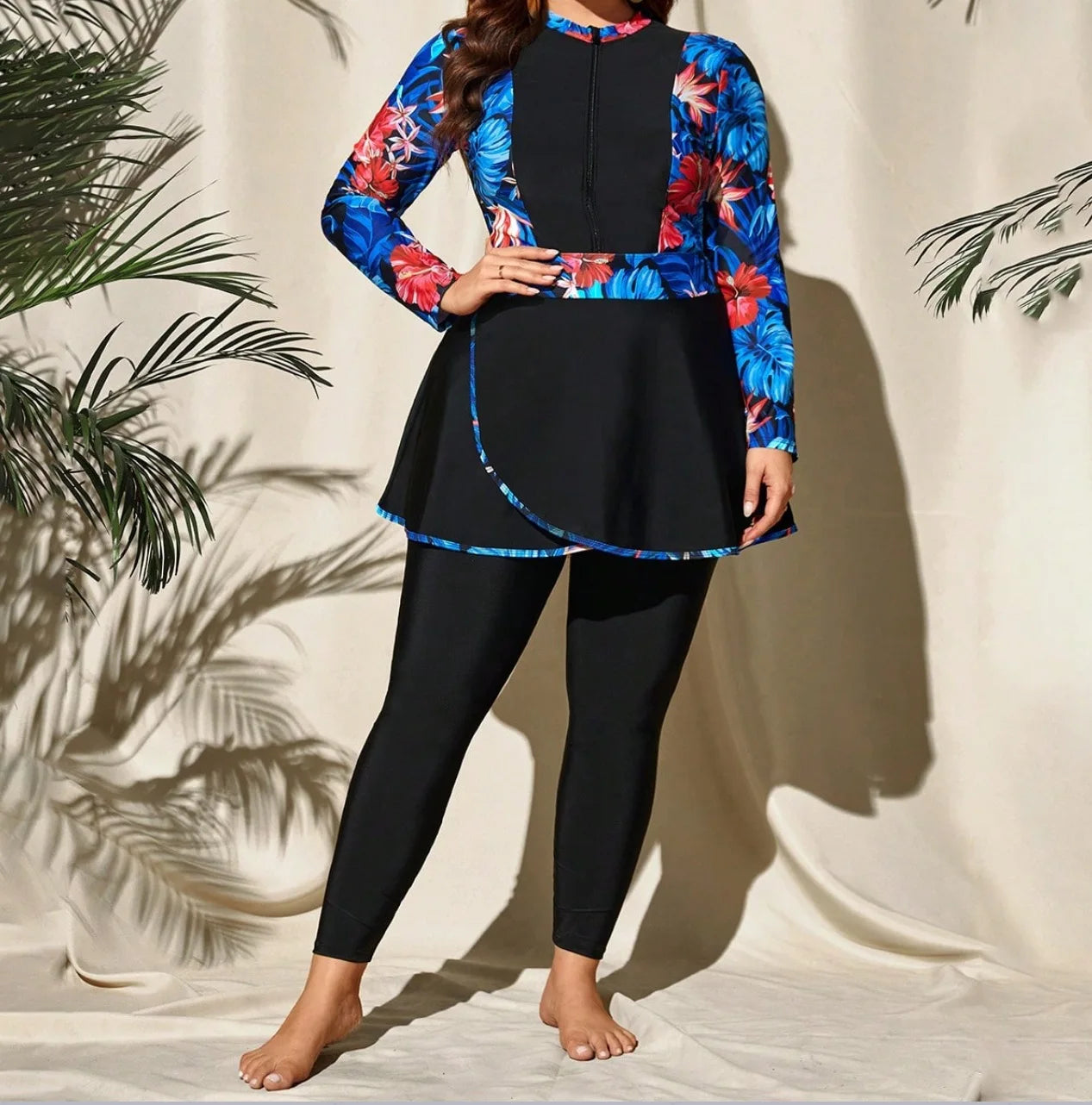 Plus Size Swimwear Burkini, Muslim Swim Dress for Women | Full Coverage and Comfortable